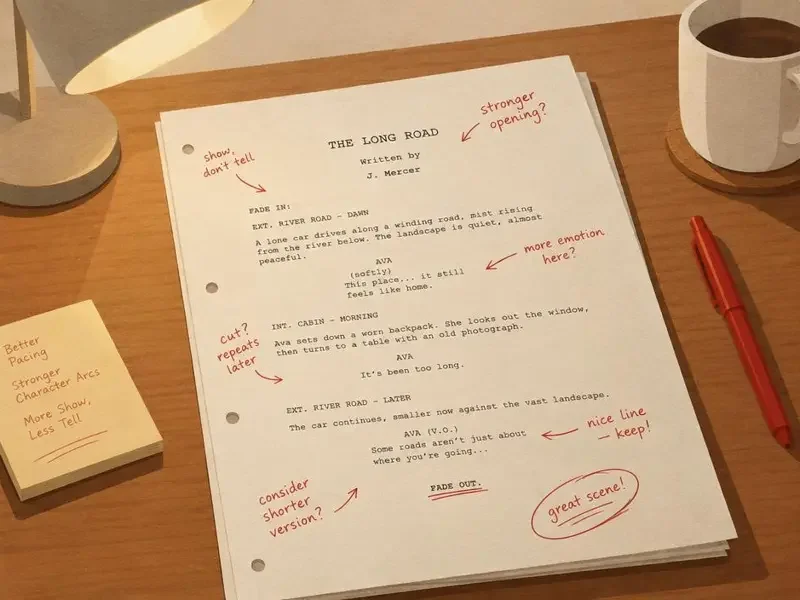 台词背后的一百次修改 - 黄果短剧免费版 台词背后的一百次修改 配图